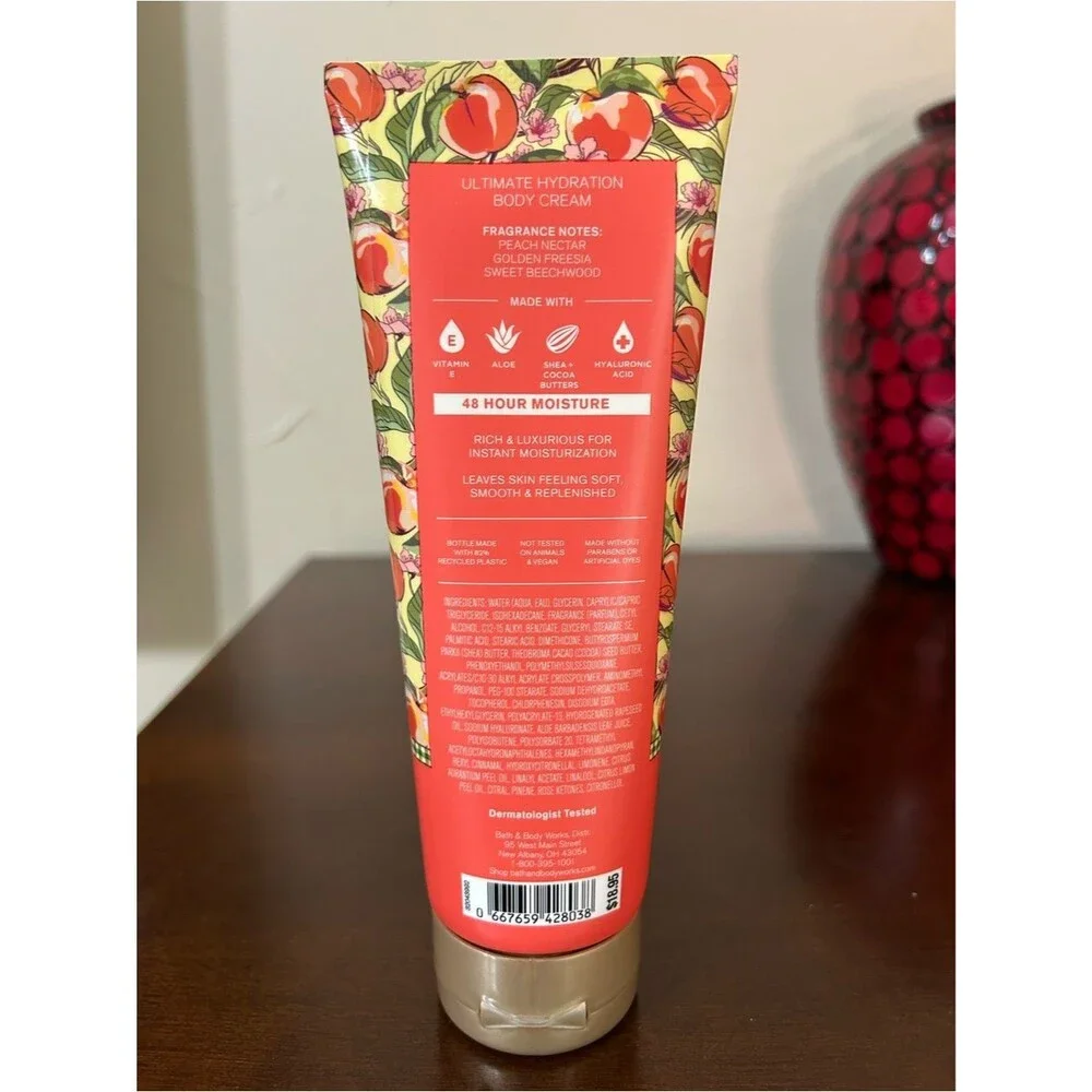 Vera Bradley x Bath & Body Works Peach Blossom & Nectar Hydration Body Cream